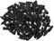 Anneome 100pcs Black Brush Pen Caps Calligraphy Brush Pen Tip Protectors for Chinese Calligraphy