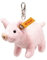 Steiff Anhänger Schwein 9cm rosa Glücksbringer, Glücksschweinchen, Plüsch Schwein Schlüsselanhänger, ideale Geschenkidee, waschmaschinenfest