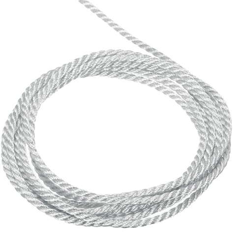 sourcing map Twisted Cord Trim 11 Yard 2mm Silver Grey - 10m | 3-Ply Twine Braided Rope Shiny Thread String for Craft Gift Bag Curtain Christmas Decor