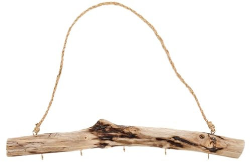 Amosfun Retro-Hängeständer Wand Schmuckaufhänger aus Treibholz Büste Stand Halskette aufbewahrung für schmuck schmuck-aufbewahrung dekorativer Schmuckständer Armband Ohrringhalter hölzern