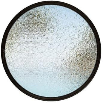 PA-DABAOO Finestra A Rotazione Dell'asse Centrale della Finestra Rotonda, Finestra di Ventilazione Rotante A 360 °, Finestra in Lega di Alluminio Interno,Black 100cm