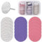 OHREN 60 Stück Schleifscheibe Pediküre Set, 80/180/240 Grit Feet Grinder Schleifpapier, Ersatz-Schleifpapier Fuß Nagelfräser Aufsätze Bits