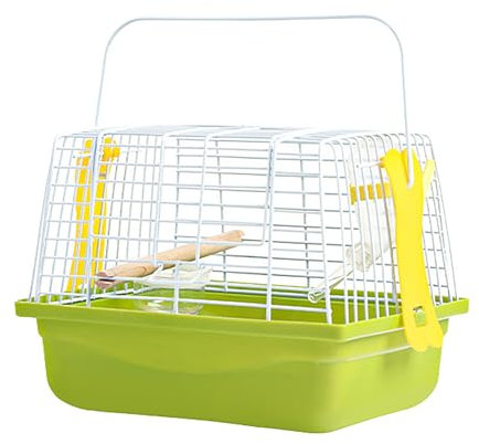 Acunny Bird Cage Cage with Tray, Storage Area, Feeding Bowl, Cage Rolls, Stackable Flight Cage, Wide Cages, Extra Plenty of Space for Parrots, Parakeets