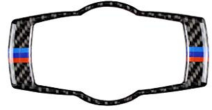 YUCHUANGYE Interieurleisten Passend for BMW 3er E90 E92 E93 Kohlefaser Scheinwerferschalter Knopf Rahmenabdeckung Verkleidung Autoinnenausstattung Interieur Dekor Carbon(2)