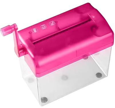 Manueller Aktenvernichter, 17x9.5x15cm A6 Handkurbel Mini Papierschneidewerkzeug, Handkurbel Papierschredder Für Erwachsene, Studenten, Lehrer, Schulklassenzimmer, Rechnungen, Quittungen, Post