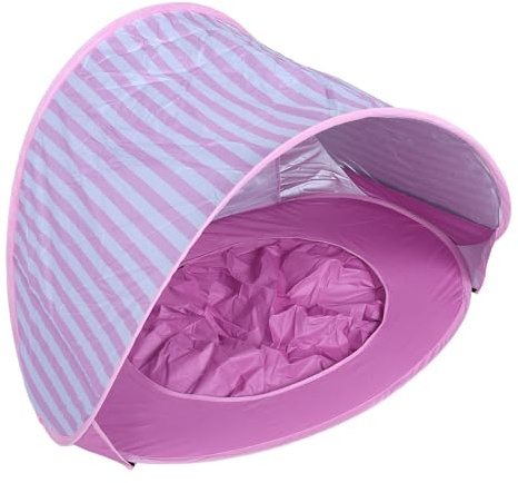 Tonysa Tente de Plage pour bébé, Abri Solaire Portable UV50+ avec Piscine Peu Profonde Intégrée, Tente Solaire d'extérieur à Ventilation Stable et Coupe-Vent pour Le Camping sur la Plage