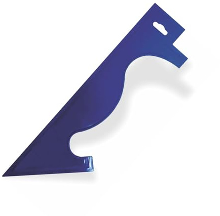 Professional Paint Guard Edger Tool 44cm Plastic Decorators Protector Shield for Walls Glass Wallpaper Tiles Carpets Skirting Boards Edge Trim Cutting in Tool Precise Painting Guide (Pack of 1)