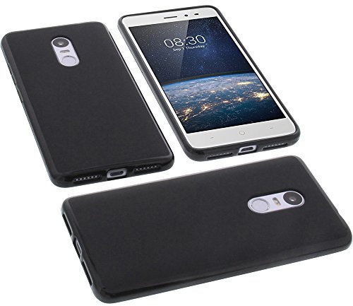 foto-kontor Tasche kompatibel mit TP-Link Neffos X1 Lite Gummi Hülle TPU Schutz Handytasche schwarz