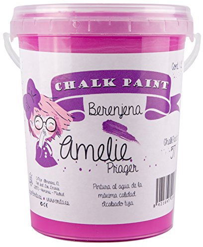 Amelie Prager 1000-57 Pintura a la Tiza, Berenjena, 1 l
