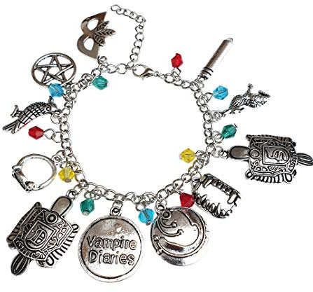 Orion Creations Vampire Diaries inspiriert Charm Armband mit Kristallperlen