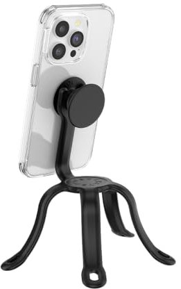 PopSockets: PopMount 2 Flex - Non-Adhesive Flexible Silicone Mount and Tripod for Smartphone and Tablet - Black
