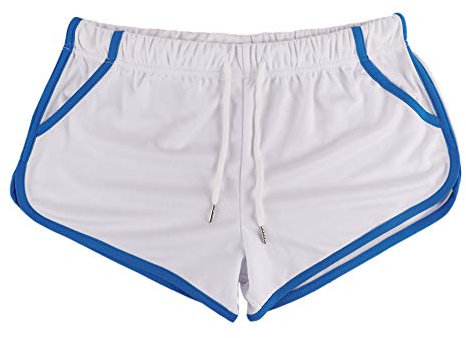 Alivebody Hombres Fitness Malla Atlético Pantalones Cortos para Corriendo Rutina de Ejercicio Nadando Secado rápido Ligero