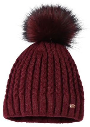 Pikeur MÜTZE Damen Dark Pomegranate Sportswear H/W 20, Größe:55/57
