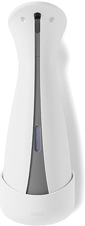 Umbra Otto 250ml Automatischer Seifenspender für Flüssigseife und Handdesinfektionsmittel mit Wandhalterung, Weiss/Grau