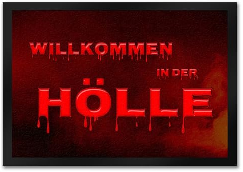 trendaffe - Willkommen in der Hölle Fußmatte