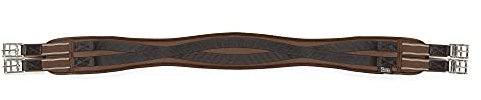 Shires Memory Foam Sattelgurt, Braun 42