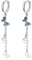 SLUYNZ 925 Sterling Silber Schmetterling Creolen Ohrringe Kette für Frauen Teenager Damen CZ Schmetterling Creolen Ohrringe Quaste