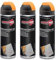 VIRSUS 3 Bombolette Vernice spray Tracciante Maker da 500ml con valvola a 360° per Uso Professionale e Domestico, per Asfalti, Muri e Legno, Essiccazione Rapida (arancio fluorescente)