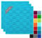 Lashuma Geschirrhandtücher 3er Set Lissabon 50x50 cm, Küchenhandtücher,Trockentücher Blau - Aquamarin