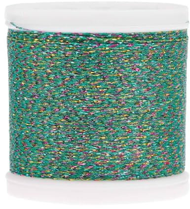 Stickgarn - Metallfarbe - Regenbogen grün