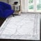 SANAT Teppiche für Wohnzimmer - Harmony - Kurzflor Teppich, Geeignet für Flur, Esszimmer, Schlafzimmer, Küche und Kinderzimmer Öko-Tex 100 Zertifizier - Liner-Hellgrau, 120X160 cm