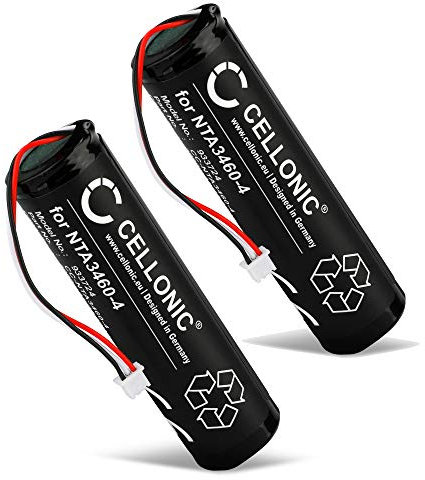 CELLONIC 2X Ersatzakku NTA3459-4, NTA3460-4 - Ersatz Akku für Philips Avent SCD630/37, SCD630, SCD620, SCD620/26, SCD625 Babyphone - 2600mAh Babycam Batterie NTA3459-4, NTA3460-4