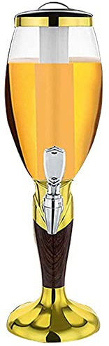 Girafe à Bière,Distributeur de Boissons Distributeur De Tour De Bière 1,5 L/3 L avec Tube De Glace Amovible, Distributeur De Boissons avec Robinet for Les Fêtes, Les Bars, Les Buffets