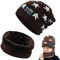 Tuofang Kinder Winter Warm Beanie Mütze und Loop Schlauchschal Set mit Fleece Gefütterte, Wintermütze und Loop Schal, für 5-15 Jahre Alt Jungen Mädchen Wintermütze Halswärmer Strickset (Braun)