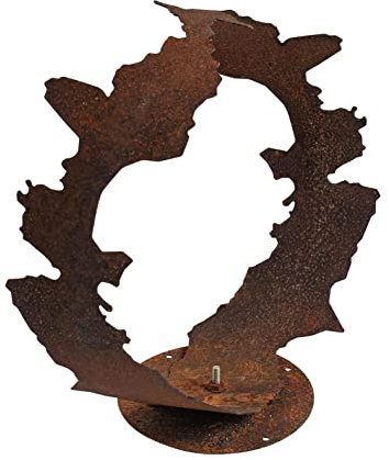 ESTEXO Dekofigur Gartendeko Edelrost Skulptur Gartenskulptur Rost Figur Dekoration Deko 38 cm