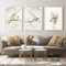 JNAOZI 3 Stück Arabische Kalligraphie Poster Leinwandbilder,Leinwand Islam Bild wandbilder wohnzimmer für Büro,Kücheund Schlafzimmer,Kein Rahmen (30x40cm*3)…
