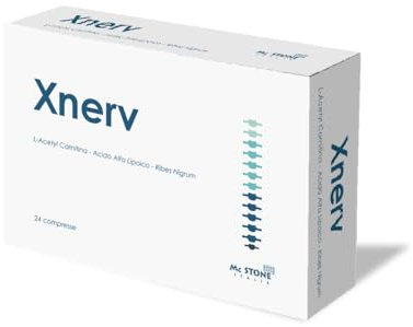 MC STONE ITALIA - XNERV 24 compresse Integratore di L-Acetyl Carnitina, Acido Lipoico e Ribes Nigrum M.G. ad azione sinergica