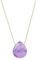 SIMPLÍ BASIC Amethyst Chain Necklace 18K Gold Plated Natural Stone Pendant | Protection Jewellery | Gifts for Women | Thoughtful Gifts | Gift Box