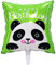 Folienballon 'Happy Birthday' mit süßem Panda-Motiv, perfekt für Geburtstagsfeiern, Kinderpartys, Dekoration, Überraschungsgeschenk, langlebig und wiederverwendbar, Kissenform, 44 x 54 cm