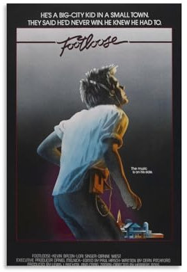 Footloose Retro Filme Poster 80er Jahre Vintage Kunst Poster Leinwand Malerei Dekor Wanddruck Foto Home Mo