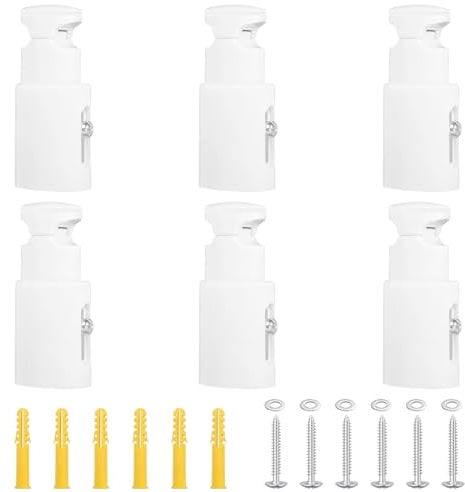 6 Pezzi Termoarredo Bagno Supporti Ganci per Termoarredo ABS Bagno Radiatore Scaldasalviette Mensola per Radiatore per Radiatori da Bagno Dritti e Curvi
