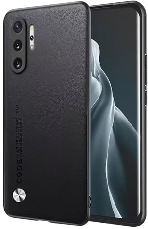 EASSGU Hülle für Samsung Galaxy Note10+ / Samsung Note 10 Plus (6.8 Inches) Handyhülle im Business Stil mit PU Lederrückseite - Schwarz