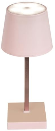 HAC24 Tischleuchte mit Touchfunktion Warmweiß USB Nachttischlampe Aufladbar Helligkeit regulierbar Schreibtischlampe Dimmbar (Rosa)