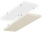 SILENT4® Schallabsorber Decke 114x33x5cm Akustikbild Akustikpaneele aus Akustikvlies, Seilmontage, messbar verbesserte Raumakustik durch Akustikplatten mit waschbarem Stoffbezug in Cremeweiß