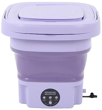 Machine à Laver Portable Pliable, Grande capacité, Mini Lave-linge à Faible Bruit pour la Maison, 8L, 100 à 240V (Prise UE)