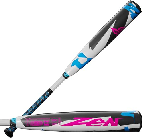 DeMarini Unisex, Teenager 2025 Zen USSSA Baseball Bats Baseballschläger, Weiß/Blau/Grau, 31/21 oz