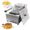 6 L tavolo friggitrice elettrica, 2500W, ristoranti Acciaio Inossidabile friggitrice professionale elettrica Rimovibile Friggitrice doppia vasca termometro 60℃-200℃