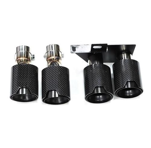 Auspuffblenden Kompatibel mit BMW F10 M5 Auspuffblende Edelstahl Autoauspuff 525i 520i 528i 523i Schalldämpferblende(Carbon)