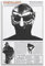 FGTGWFC Madvillainy Madvillainy Album-Cover-Poster, Musikposter, Leinwand, Wandkunst, Poster, Schlafzimmer-Dekor, Jugendhaus-Dekoration, Kunst, 40 x 60 cm, ungerahmt, 25