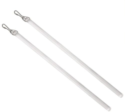 Klare Vorhang Zugstange 43 2 cm Mit Haken Universell 2 Stück Gardinen Zugstab Zum Öffnen Und Schließen des Vorhangs