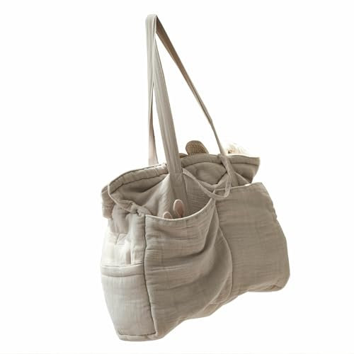 LOBERON Wickeltasche Mireval, Sechs Innenfächer, sehr Leicht, viel Stauraum, Kinderwagentasche, Baby-Ausstattung, Baumwolle, Polyester, Edelstahl, grau
