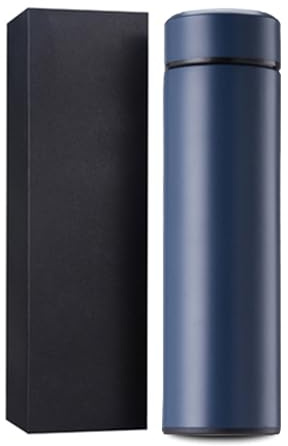 HAHYHL Auto Thermobecher für Land Rover Range Rover Evoque,Edelstahl Isolierbecher Travel Mug Vakuum Auslaufsicher mit Isolierung für Heiß- und Kaltgetränke Auto Zubehör 500ml,Blue