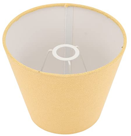 HOMSFOU Konischer Schirm Kleiner Gelber Lampenschirm Kleine Tischlampenschirme Neon Nachttisch Moderne Tischlampe Trommellampenschirme Moderne Lampe Stofflampenersatz Kleine