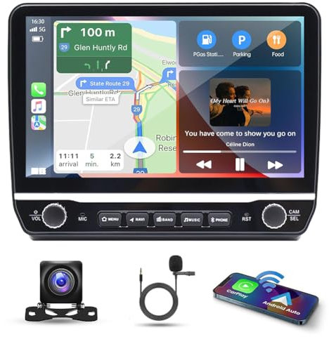 10 4G+64G Android 14 Car Stereo for Fiat Ducato 3 2006-2023, for Peugeot Boxer 2 HD Touchscreen 2 Din Car Radio Receiver w/Wireless Carplay Android Auto GPS Navi Bluetooth Wifi BT SWC Backup Camera