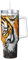ZSUUGJ Tiger Oil Painting 40oz Insulated Tumbler with Handle and Straw Lid Insulated Travel Mug, Coffee Cup, Reusable Water Bottle, Ideal for Car, Work, Gift