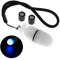 SecurityIng 1 lampe de signalisation stroboscopique sous-marine LED clignotante pour plongée de nuit - Faisceau de 200 m sous l'eau - Durée de 200 heures avec batterie - Bleu